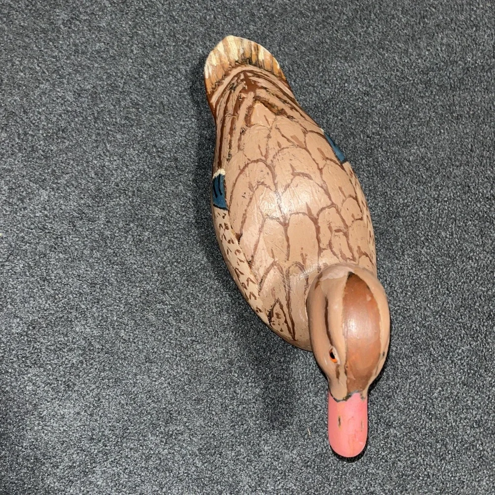 Hand Painted Bay Country Woodcrafts Duck Decoy Vintage‎